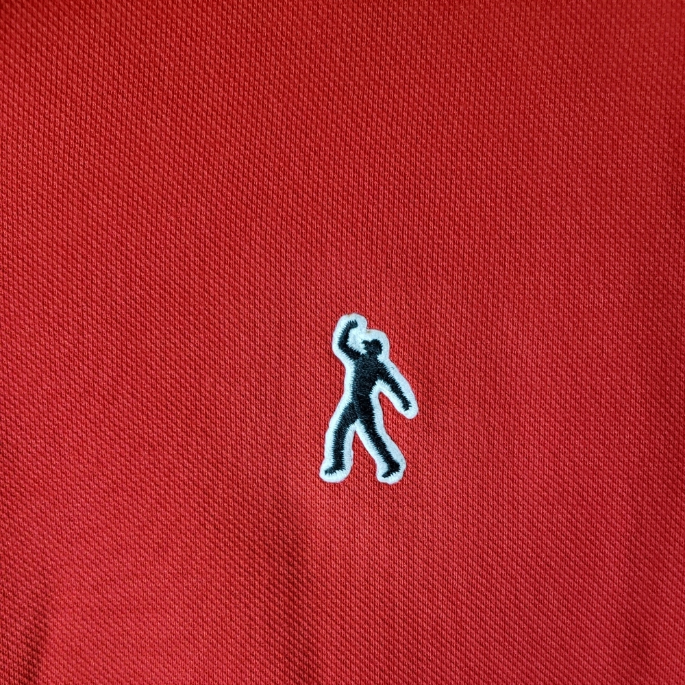 Nike Tiger Woods TW Fist Pump Golf Polo Dri Fit Masters Championship Red Shirt - Picture 2 of 8